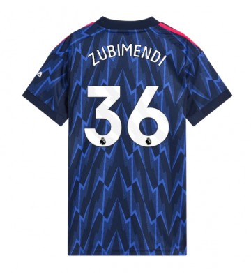 Arsenal Martin Zubimendi #36 Udebanetrøje Dame 2025-26 Kortærmet